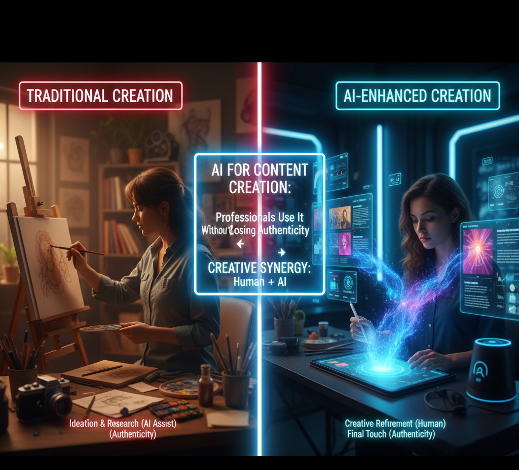 AI for Content Creation: How Professionals Use It Without Losing Authenticity