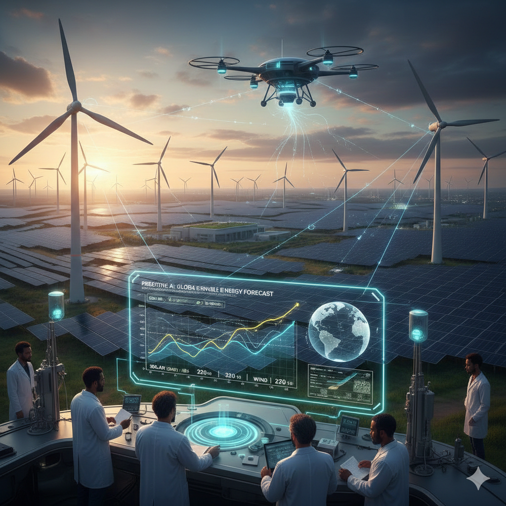 Using Predictive AI to Forecast Solar and Wind Power Generation