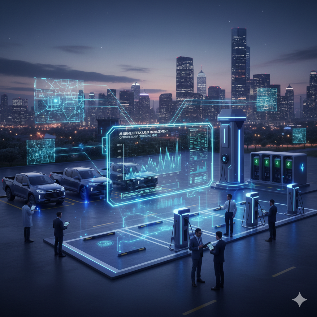 How Electric Vehicle (EV) Charging Networks Use AI for Peak Load Management