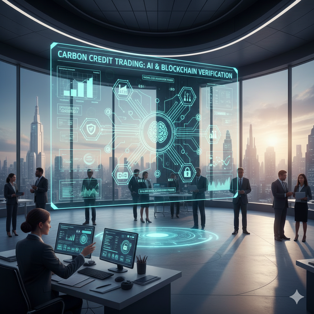 The Future of Carbon Credit Trading: Verification Through AI and Blockchain