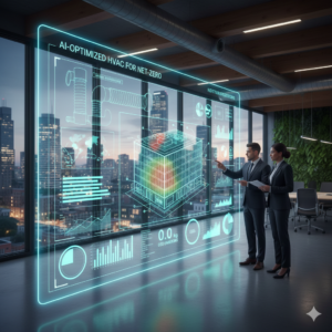 AI-Optimized HVAC Systems for Net-Zero Office Buildings